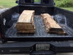 Slabs in truck